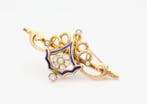 Broche - 14 carats Or jaune Perle
