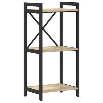 vidaXL Boekenplank 40 x 30 x 85 cm Bewerkt hout Sonoma Eik, Verzenden