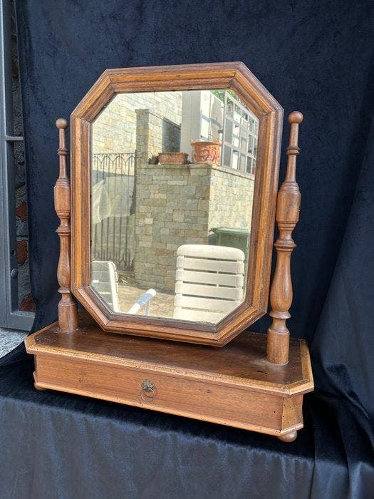 Miroir mural - noce, Antiquités & Art, Curiosités & Brocante