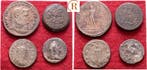 Lot 4 munten ( 1 x Grieche ) Antike Roemisches Kaiserreich:, Verzenden