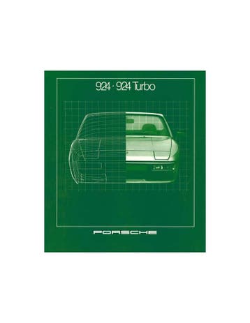 1981 PORSCHE 924 TURBO BROCHURE DUITS, Ophalen of Verzenden
