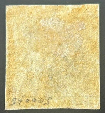 Belgique 1849 - Leopold Ier : Épaulette 1 - 10 centimes brun, Gestempeld