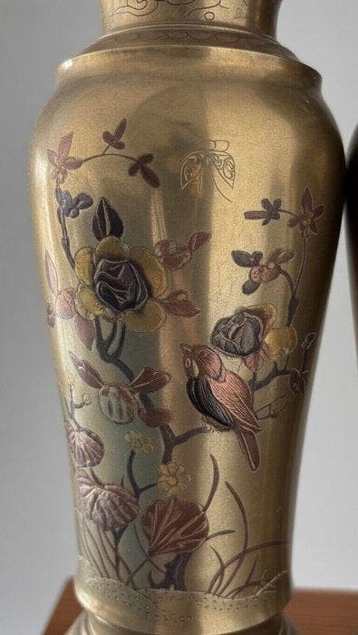 Vaas - Brons - Japan - andere - Miyao-stijl uit de, Antiek en Kunst, Antiek | Overige Antiek