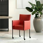 Leren eetkamerstoel More - Toledo Ducati (rood) - Poten, Huis en Inrichting, Stoelen, Bohemian, Industrieel, Modern, Scandinavisch