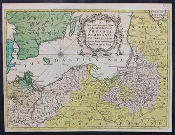 Duitsland - Pruisen,Pommeren,Letland; J. Hinton - A New and, Livres, Atlas & Cartes géographiques