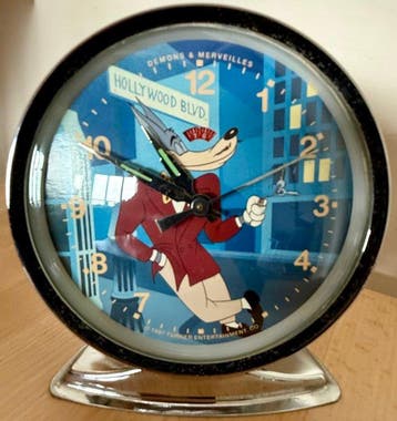 Sveglia vintage “Hollywood Blvd.” con Wile E. Coyote Demons