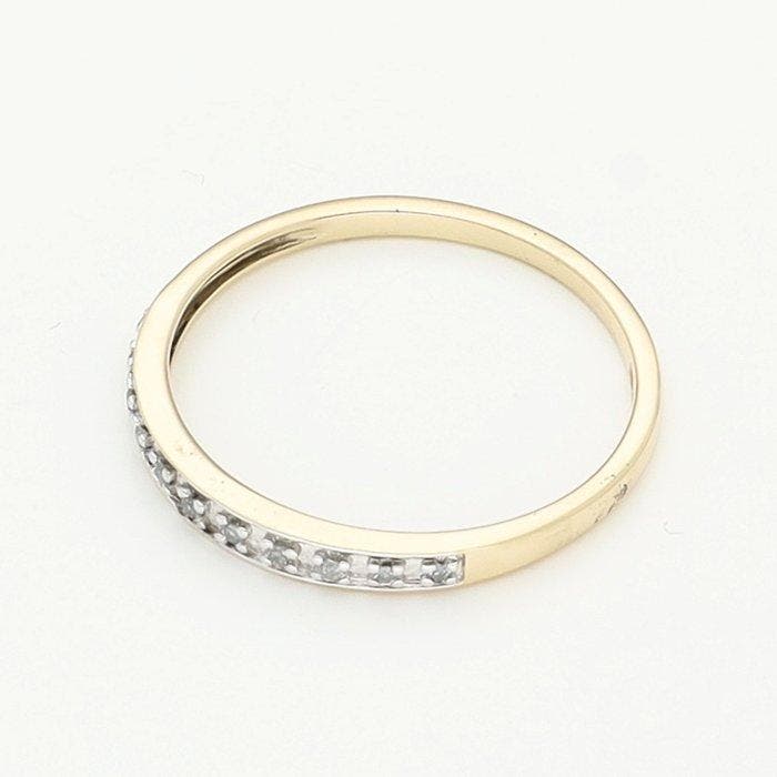 Ring - 18 karaat Geel goud Diamant (Natuurlijk), Handtassen en Accessoires, Ringen