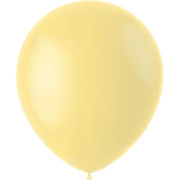 Lichtgele Ballonnen Powder Yellow 33cm 10st, Verzenden, Nieuw