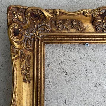 Vergulde Schilderij Lijst - Lijst - Hout, Antiek en Kunst