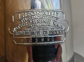 Leonard Valve Co. – Thermostatische kappers mengkraan –, Antiek en Kunst