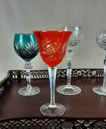 German Crystal - Cristal de Plomo - Drinkset (6) -, Antiek en Kunst