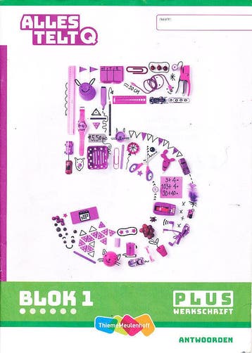Alles Telt Q Antwoorden Werkschrift Plus blok 1 groep 5, Verzenden, Nieuw
