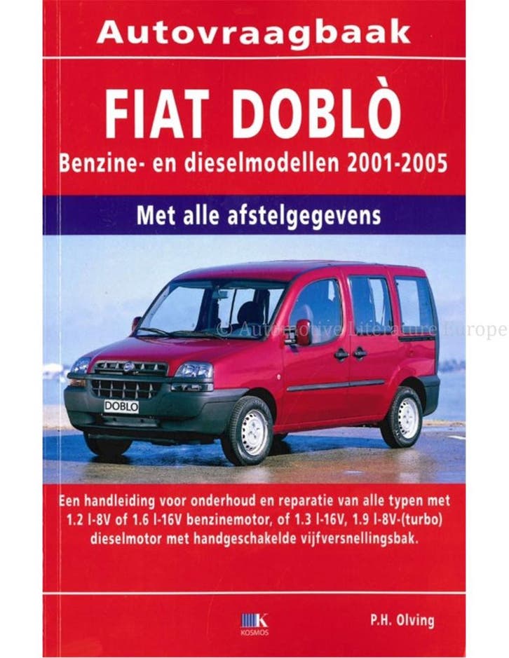 2001 - 2005 FIAT DOBLO BENZINE / DIESEL VRAAGBAAK NEDERLANDS, Autos : Divers, Modes d'emploi & Notices d'utilisation, Enlèvement ou Envoi
