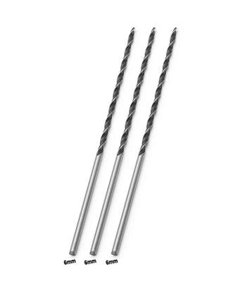 Set van 3 extra lange houtboren (6x300 mm), Verzenden, Nieuw