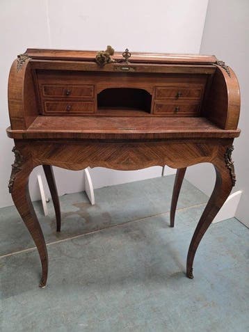 Schrijftafel - Hout - rolbureau