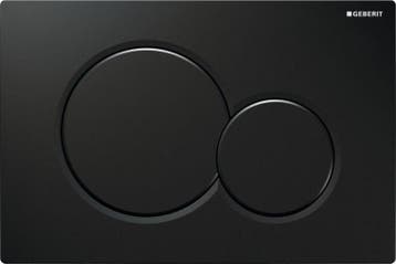 Geberit Sigma 01 Bedieningsplaat Frontbediening Glans Zwart, Ophalen of Verzenden, Overige typen
