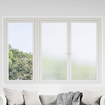vidaXL Zelfklevend Raamfolie Gesatineerde strepen 60 x 2000, Verzenden, Nieuw