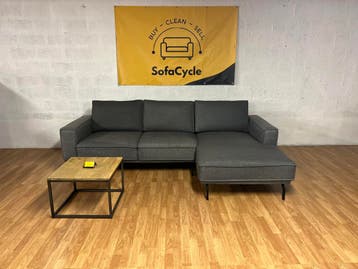 Grijze driezit met chaise longue – Levering mogelijk, Ophalen of Verzenden, Nieuw