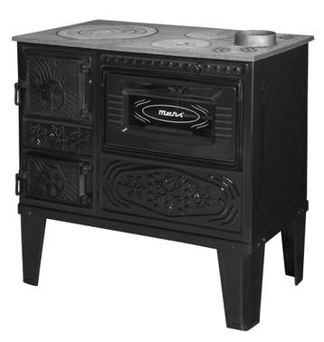 Houtfornuis 7,85kW met oven | Retour deal | Knaller!, Gebruikt, Verzenden, Houtkachel, Vrijstaand