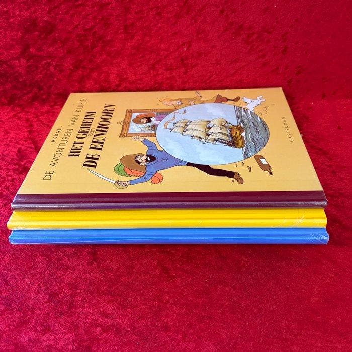 Kuifje - De zwarte rotsen e 2 andere - 3 Album, Livres, BD