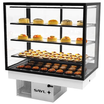 Drop-In Koelvitrine | INTEGRA | Zwart | +2°C/+6°C |, Verzenden, Nieuw in verpakking