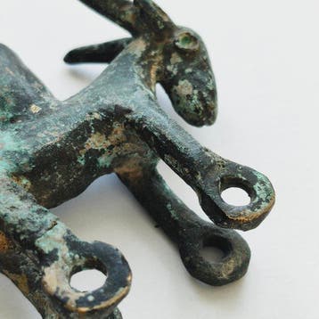 Oud-West-Aziatisch Brons Zeer zeldzame dubbele, Antiek en Kunst