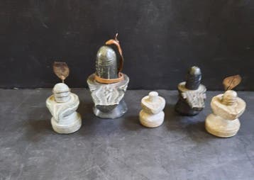 Sculpture, Shiva lingam 7 - 10 cm - Pierre