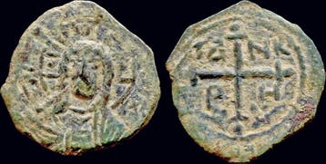 1101-1112 Crusader Antioch Tancred, Regent Ae follis Brons, Verzenden, België
