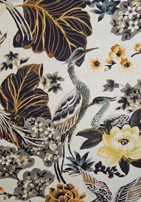 NIEUWE exclusieve Boheemse stof met vliegende reigers -, Antiek en Kunst, Antiek | Tapijten, Tafelkleden en Textiel