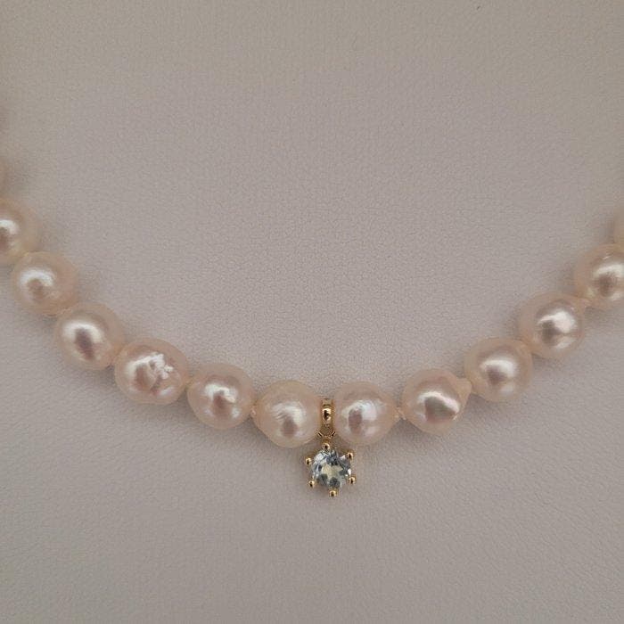 Sans prix de réserve - Pendentif - 18 carats Or jaune Perle, Handtassen en Accessoires, Antieke sieraden