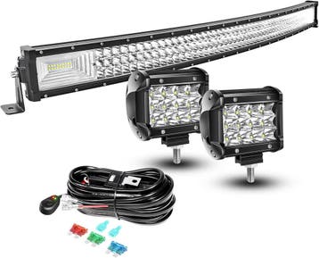LED Lichtbalk 106cm + werklampen | Tweede kansje | OP = OP, Verzenden, Gebruikt, Universele onderdelen