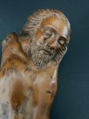 Crucifix - Buxushout - 1650-1700 - Corpus Christi - 40 cm