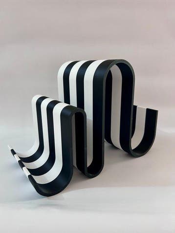 TiWo Design - Tijdschriftenhouder - Space Age Wave-stand