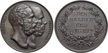 Bronze-medaille 1874 Haus Habsburg / Österreich Franz Jos.., Verzenden, België