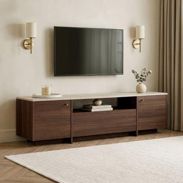 Evila TV-meubel - Houtkleurig/Beige - Nieuw/Ongebruikt -, Verzenden, 150 tot 200 cm, Nieuw, Scandinavisch