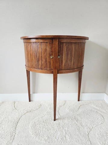 Armoire - Bois - Cabinet demi-lune vintage