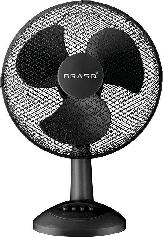 2dekans | BRASQ Tafelventilator - 30 cm - Zwart - 3, Elektronische apparatuur, Ventilatoren, Ophalen of Verzenden