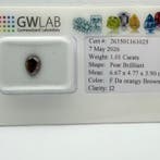 Zonder minimumprijs - 1 pcs Diamant (Natuurlijk gekleurd) -, Handtassen en Accessoires, Edelstenen, Nieuw