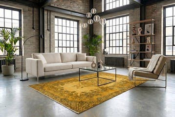 Jaune vintage - Tapis - 290 cm - 175 cm - avec certificat, Nieuw