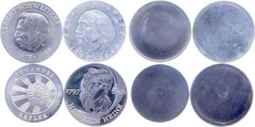 5 en 10 Mark 1967-1975 Duitsland Lot 4x Probe Ddr 5+10 Ma..., Verzenden, België