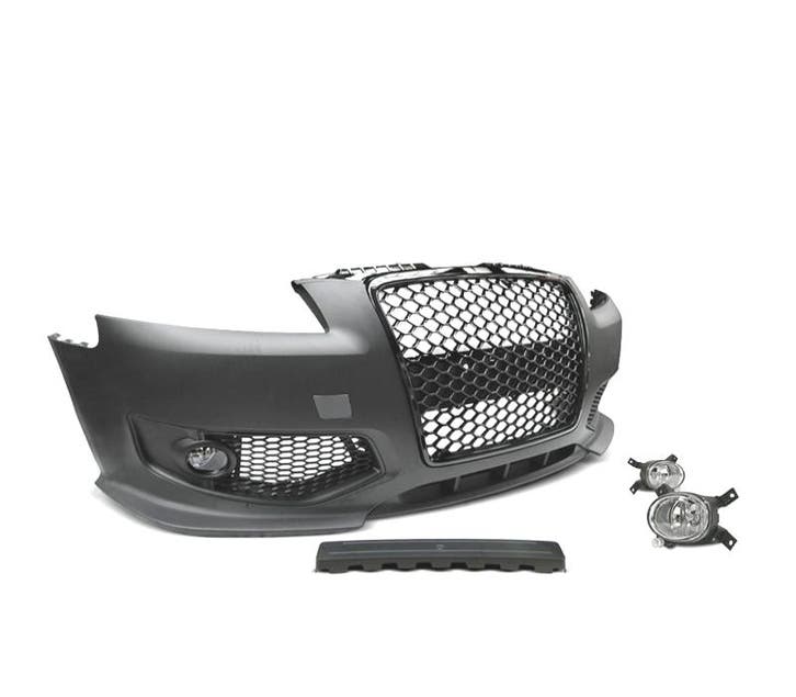 PARE-CHOCS FRONTAL AUDI A3 8P 04-08 LOOK RS3 + ANTIBROUILLAR, Auto-onderdelen, Carrosserie, Verzenden