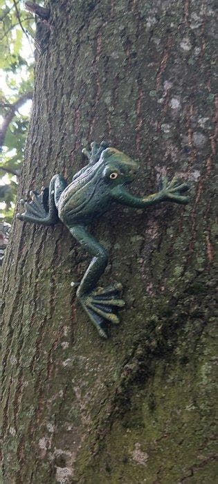 sculptuur, Kruipende kikkers - 3 cm - Gietijzer