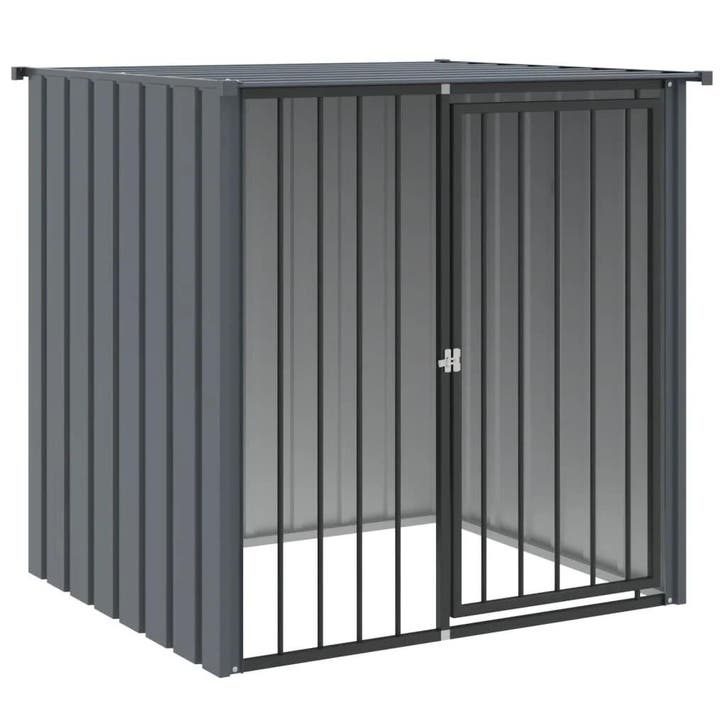 Zwart Hondenhok XXL | Retour Deal | Veilig & Ruim, Dieren en Toebehoren, Hondenhokken, 100 cm of meer, 110 cm of meer, Nieuw, Hondenhok
