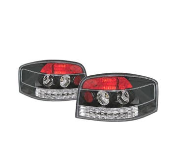FEUX ARRIÈRE AUDI A3 8P 03-08 LED FOND NOIR, Verzenden