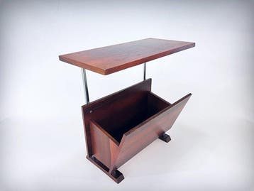 Tijdschriftenhouder - Hout - Bijzettafel, Palissander