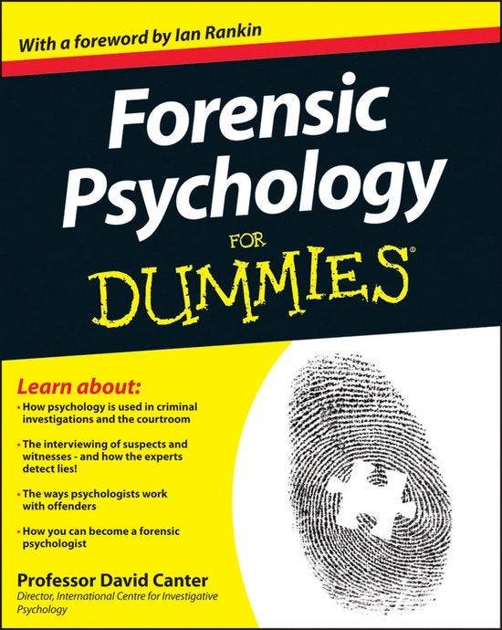 Forensic Psychology For Dummies 9781119976240, Livres, Langue | Anglais, Envoi