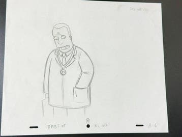 Gracie Films - Originele animatietekening van Dr. Hibbert,, Cd's en Dvd's, Nieuw in verpakking