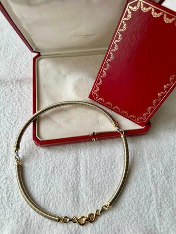 Cartier - Kraagketting - 18 karaat Geel goud, Staal