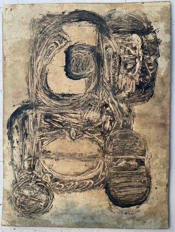 Luis Mizon (1943-2022). - Abstraction Lyrique (Vendu sans, Antiquités & Art