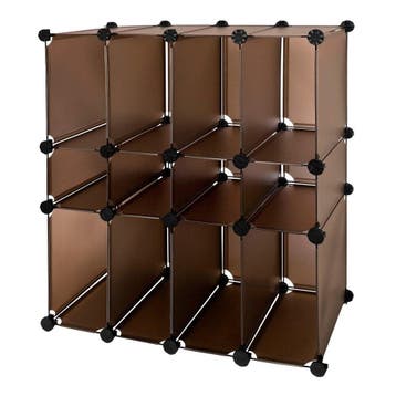 2dekans | SoBuy Vakkenkast - 12 Vakken - 95 x 76 x 38 cm -, Huis en Inrichting, Ophalen of Verzenden, Nieuw